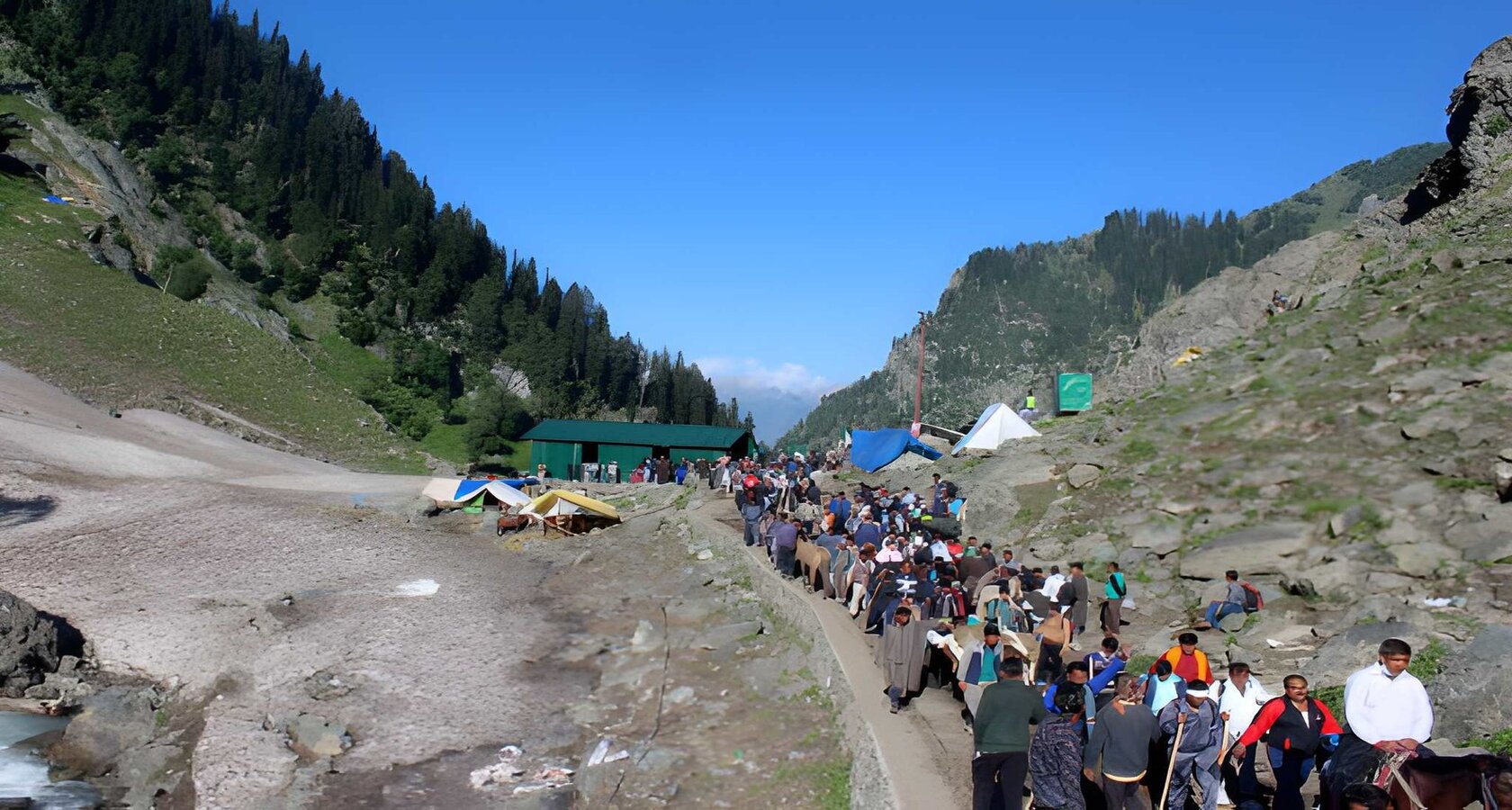 Amarnath Yatra Package from Jammu by Helicopter via Baltal: Amarnath holy cave and the Kashmir valley